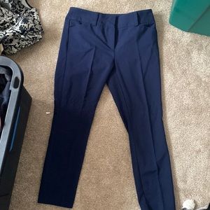 Navy NY&C ankle dress pants